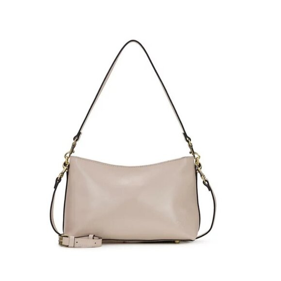 Patricia Nash Handbags - PATRICIA NASH Betta medium leather shoulder crossbody + Dust bag CHALK WHITE